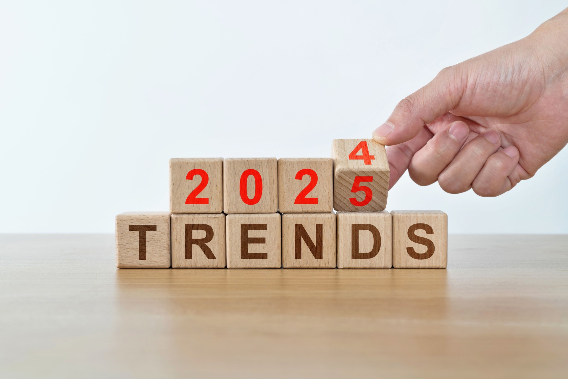 Number 2024 change to 2025 with word trends on the table